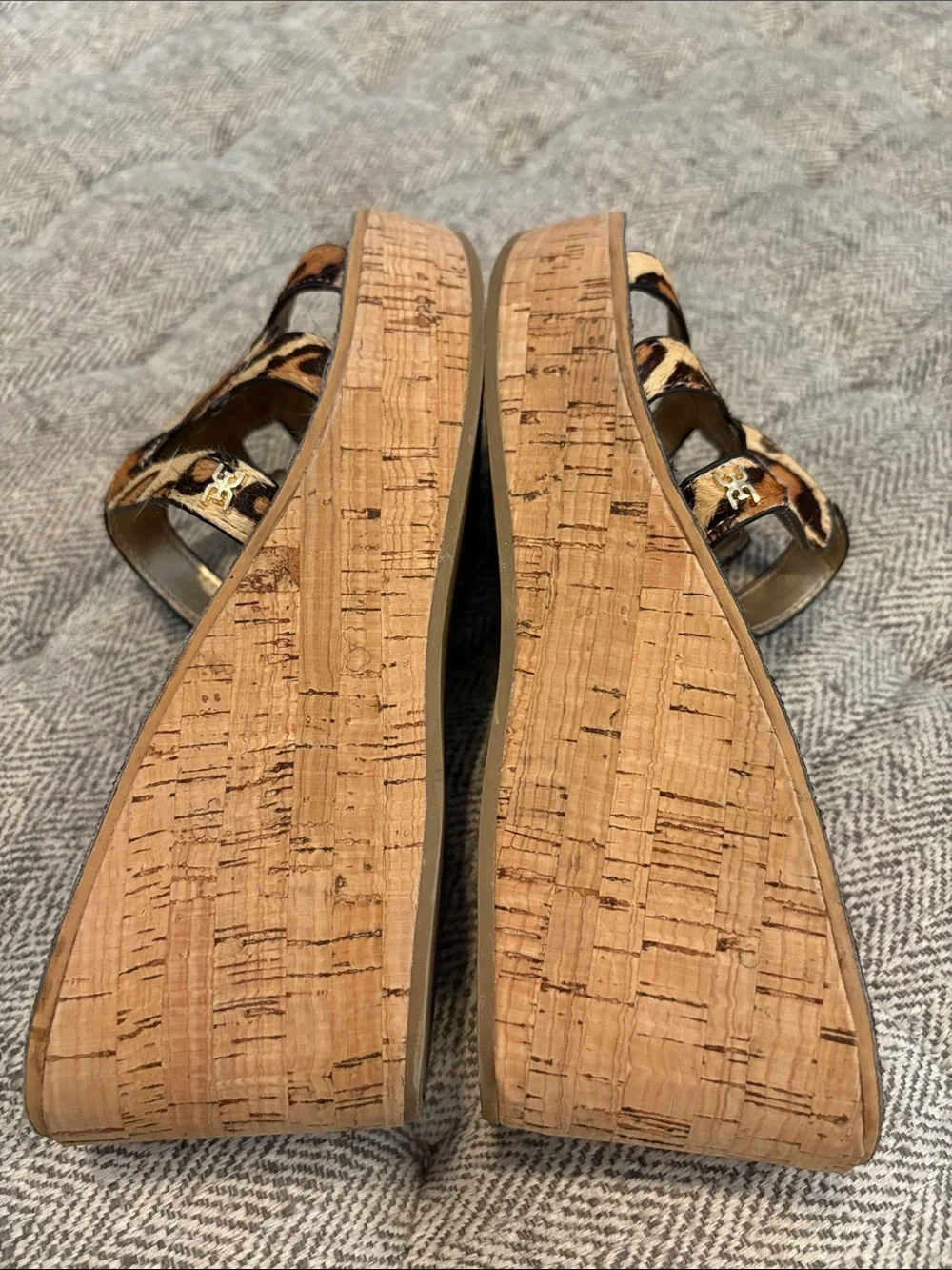 Sam Edelman animal print wedges size 10M